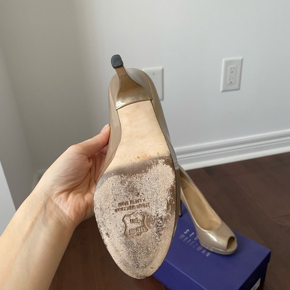 Stuart Weitzman Lille Open Toe Platform Heel - Picture 11 of 14